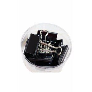 Black Binder Clips Paper‎ Clamps 12-Piece 51mm Durable Office & School Supplies